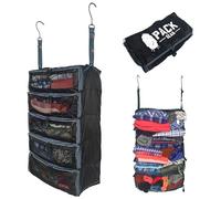 Pack Gear Organiseur de valise à suspendre - Notre grand organiseur de bagages à suspendre s'adapte à toutes les valises - Nos cubes d'emballage pour voyage utilisent des fenêtres en maille pour