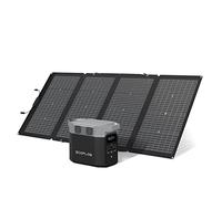 Pack Générateur Solaire EcoFlow DELTA 2 et panneau solaire 220 W, capacité de 1-3 kWh, batterie LFP, charge rapide, station électrique portable pour secours domestique, balcon, camping et camping-cars