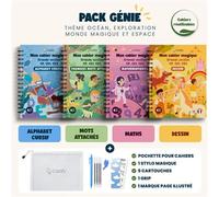 Pack génie Les cahiers magiques de Caaly CP, CE1, CE2, droitier - Alexandra Bessoudo - Caaly - relié - Scolaire / Universitaire