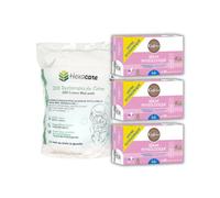 Pack GIFRER 3+1 | 3 Sérum Physiologique et 200 cotons HEXACARE | Hygiène Nasale | Format économique (3 sérum et 200 coton)