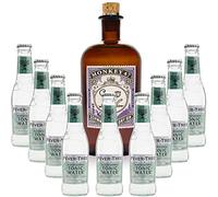 Pack Gintonic - Gin Monkey + 9 Fever Tree Elderflower Water - (50cl + 9 * 20cl)