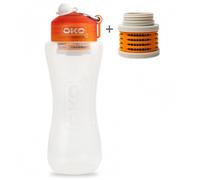 Pack Gourde filtrante 1L Orange + 1 filtre de rechange