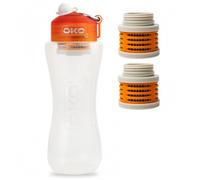 Pack Gourde filtrante 1L Orange + 2 filtres