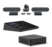 Pack grande salle Logitech Rally Plus & Tap + NUC i5 Solution complète avec caméra, modules micro, tablette tactile et mini-PC NUC i5, pour les