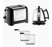 Pack grille-pain 2 fentes et cage + bouilloire Dualit 10138 Noir
