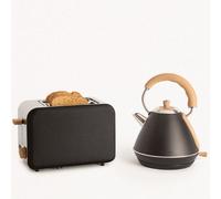 Pack - toast retro grille-pain + kettle retro m bouilloire 1l - Noir Noir G