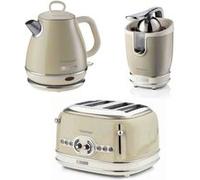 Pack Grille-pain rétro 4 fentes + Bouilloire électrique 1 L + Presse-agrumes