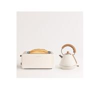 CREATE/PACK TOAST RETRO XL + KETTLE RETRO M/Grille pain blanc cassé avec bouilloire blanc cassé/Bouilloire 1L
