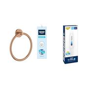 Pack GROHE Anneau Porte-Peignoir Bronze Brossé Warm Sunset avec Colle QuickFix A1, Installation Facile, Temps de durcissement 24 Heures, 41174DL0 + 41127000