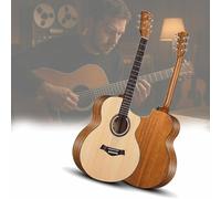 Pack Guitare Acoustique, Kit De Guitare Classique Pour Débutants, Idéal Comme Cadeau De Noël Pour Enfants, Adultes Et Adolescents(Yellow-A,41 in)