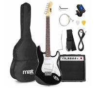 Pack guitare électrique GigKit MAX - Noir - Stratocaster - Ampli 40 Watts - Accessoires