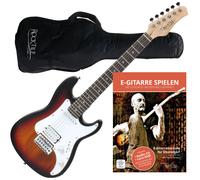 Pack Guitare Electrique Junior 3/4 Sunburst pour Enfant ST-Style Tremolo Housse