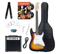 Pack Guitare Electrique Strat Single Coil Set 25W Amplificateur Housse Sunburst