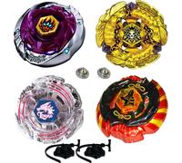 Pack gyroscope 4D FLAME 4 pcs + 2 lanceurs + 2 pointes métalliques : BB118 Phantom Orion, BB111 Mercury Anubius, BB43 Spegasis LDrago, BB99 Hell Kerbecs