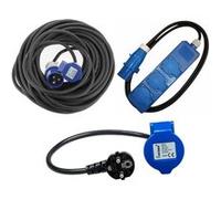 Pack HABA 17 Rallonge Néoprène + ANTARION Adaptateur P17 + HABA Rallonge Multiprise 1,5m Camping Car
