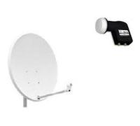 Pack HDME parabole satellite acier 65 Cm + LNB Twin Best Germany universel 0,1dB
