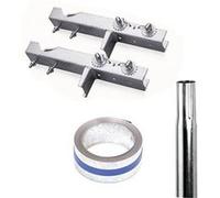 pack hdsat cerclage cheminée double fixation feuillard galvanisé 5m mât emboitable 0.5 G
