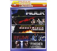 Pack Héroes De Acción 5 Dvds: (Ghost Rider / Hellboy / El Increible Hulk / Th