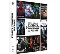 Pack Héros 10 Films - Spider-Man, Hellboy, Punisher, Handcock,...