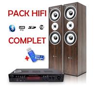 Pack Hifi / Home-Cinéma WH amplificateur 2 x 50W+clé USB 32Go