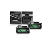 PACK HIKOKI 18V 2 BATTERIES BSL1850MA 5Ah Li-ion + CHARGEUR UC18YFSL