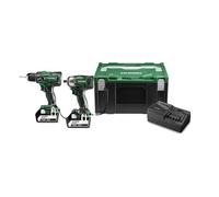Hikoki Pack perceuse-visseuse KC18DPL (DS18DBSL + WR18DBDL2) 2x 5,0 Ah
