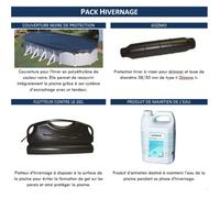 Kit d'hivernage piscine Gré 500 x 300 cm