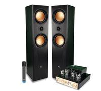 Pack Home-Cinéma 2.0 Evidence Acoustics Hifi - 2x500W PMPO, Amplificateur à tube, EA-50TUBE-BT stéréo Vintage, Micro VHF