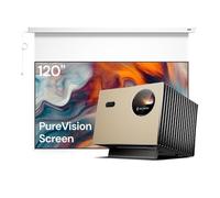 Pack Home Cinéma Anti-Speckle : Projecteur Laser Triple 4K Valerion Pro avec écran motorisé de 120"