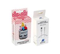 Pack Housse Airpod Crochet Liam + Câble Données USB-Lightning MFI