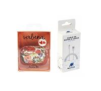 Pack Housse Airpods Pro Slim Verveine + Câble Données USB-Lightning