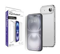 MOXIE Pack Housse TPU transparente + 1 verre trempé 2.5D pour iPhone Air