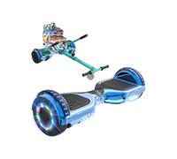 Pack Hoverboard 6.5 pouces Bleu et Hoverkart Camouflage - - Bluetooth LED