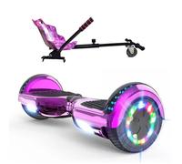 Pack Hoverboard 6,5"" Rose Chromé avec Hoverkart Violette