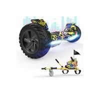 Pack Hoverboard 8,5 pouces Hummer Tout Terrain Bluetooth LCD Hip-hop + Hoverkart Hip-hop cadeau parfait