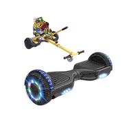 Pack Hoverboard et Hoverkart 6,5 pouces Bluetooth LED Noir et Hip-Hop