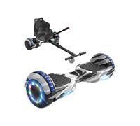 Pack Hoverboard + Hoverkart 6,5 pouces Camouflage Noir Bluetooth LED