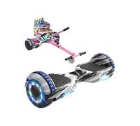 Pack Hoverboard + Hoverkart 6,5 pouces Camouflage Vert Bluetooth LED
