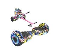 Pack Hoverboard + Hoverkart 6,5 pouces Hip-Hop Rose Bluetooth LED