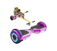 Pack Hoverboard + Hoverkart 6,5 pouces Rose Hip-Hop Bluetooth LED