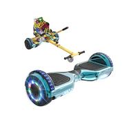 Pack Hoverboard + Hoverkart 6,5 pouces Vert Hip-Hop Bluetooth LED