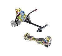 UrbanGlide Pack Hoverboard et kart multicolore – Roues 6,5" – 550W – 4Ah – Longueur ajustable