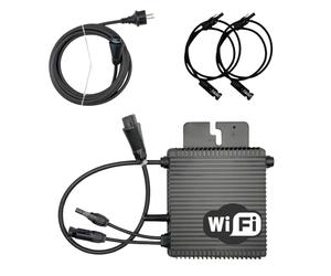 Pack Hoymiles HMS-500W-1T Micro-onduleur 500W - WiFi & Bluetooth - pour 1 Panneau + Câble AC HMS 5m + 2 Rallonges Staubli MC4 1m