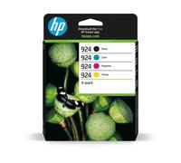 PACK HP quatre cartouches 924 NOIR + CYAN MAGENTA JAUNE / 6c3z1ne noire 4 pas xl