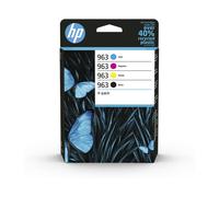 PACK HP quatre cartouches 963 NOIR + CYAN MAGENTA JAUNE / 6zc70ae noire 4 pas xl