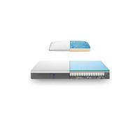 EMMA | Pack Matelas Hybride 160x200 cm + Oreillers | MEILLEUR CHOIX Emma | Mémoire de forme+Ressorts | Dos Apaisé | Confort Optimal