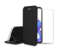 Pack IBROZ Honor 9x Etui cuir noir + Verre trempé