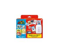 Pack Imprimante Photo FUJIFILM instax mini Link 3 Nintendo Super Mario étui silicone Clay White