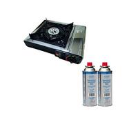 PACK INCASA Réchaud à gaz + CADAC 2 Cartouches de gaz 220G - Camping-car