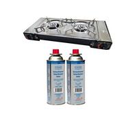 PACK INCASA Réchaud à gaz portable + CADAC 2 Cartouches de gaz